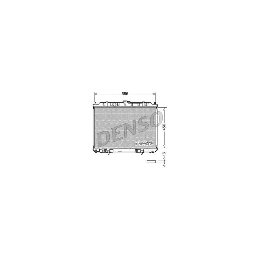 Denso DRM46008 Drm46008 Engine Radiator For Nissan X-Trail (T30) | ML Performance UK
