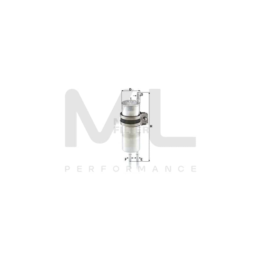 MANN-FILTER WK 513/4 Fuel filter for BMW 7 (E65, E66, E67) In-Line Filter | ML Performance Car Parts