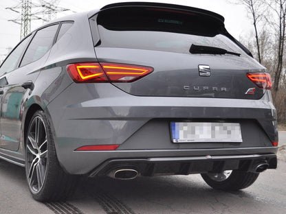 Maxton Design Seat Leon MK3 Cupra Facelift (2017-up) Rear Diffuser
