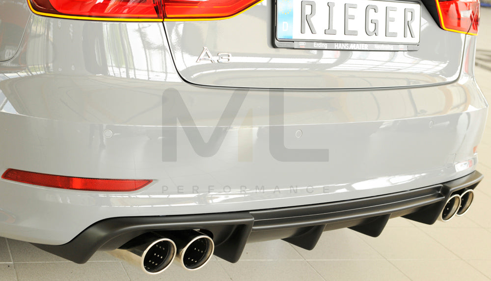 Rieger 00056808 Audi 8V A3 Rear Diffuser 2 | ML Performance UK Car Parts