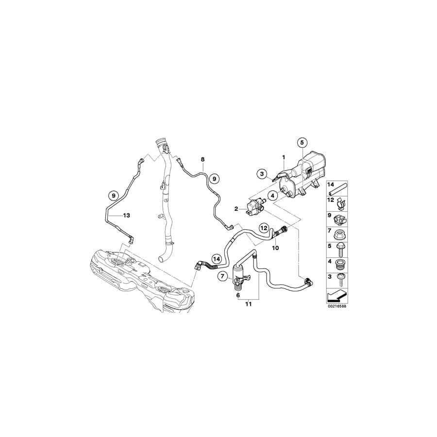 Genuine BMW 16126765749 E92 E93 E82 Cable For Onboard Diagnosis (Inc. 335xi, 328xi & 128i) | ML Performance UK Car Parts