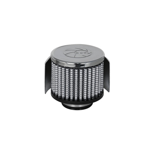 aFe 18-01382 1-3/8 IN F x 3 IN B x 3 IN T x 2-1/2 IN H - w/ Chrome Heat Shield Crankcase Vent Filter  | ML Performance UK Car Parts