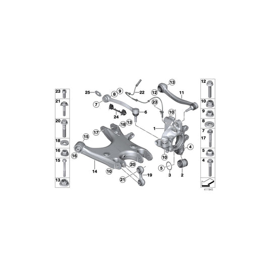 Genuine BMW 34522284596 F10 F06 Bracket Rds/Bva/Emf, Right (Inc. M5 & M6) | ML Performance UK
