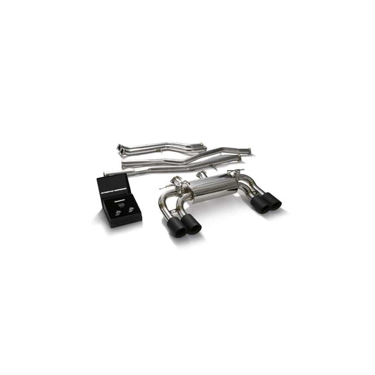 Armytrix BMF87C-QS38M Valvetronic Exhaust System BMW M2 Competition F87 2019-2021 with Quad Matte Black 4"  | ML Performance UK UK Car Parts