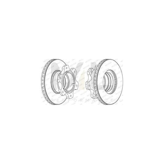 FERODO PREMIER FCR208A Brake Disc Vented | ML Performance Car Parts