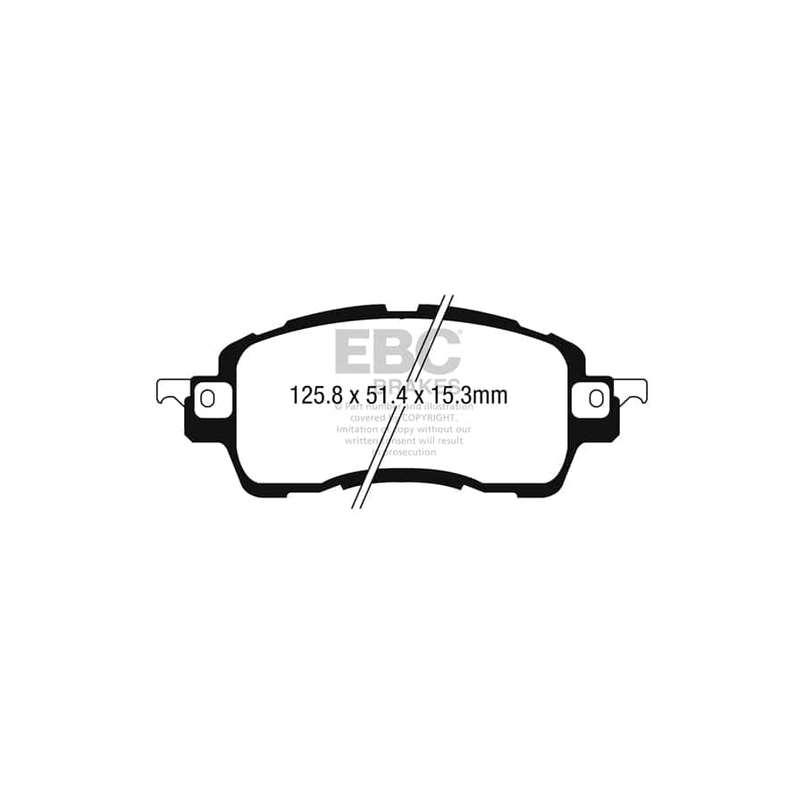 EBC PDKF2395 Mazda 2 Ultimax Front Brake Pad & Plain Disc Kit 2 | ML Performance UK Car Parts