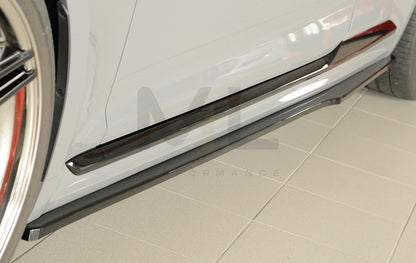 Rieger 00088207 Audi B9 F5 RS5 Side Skirt Splitter 4 | ML Performance UK Car Parts