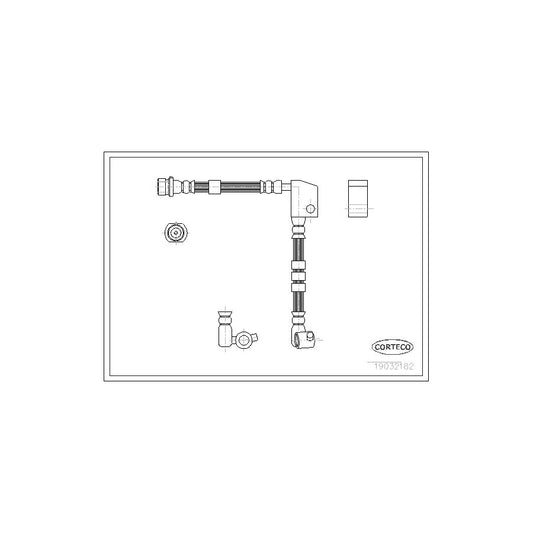 Corteco 19032182 Brake Hose For Nissan Primera | ML Performance UK