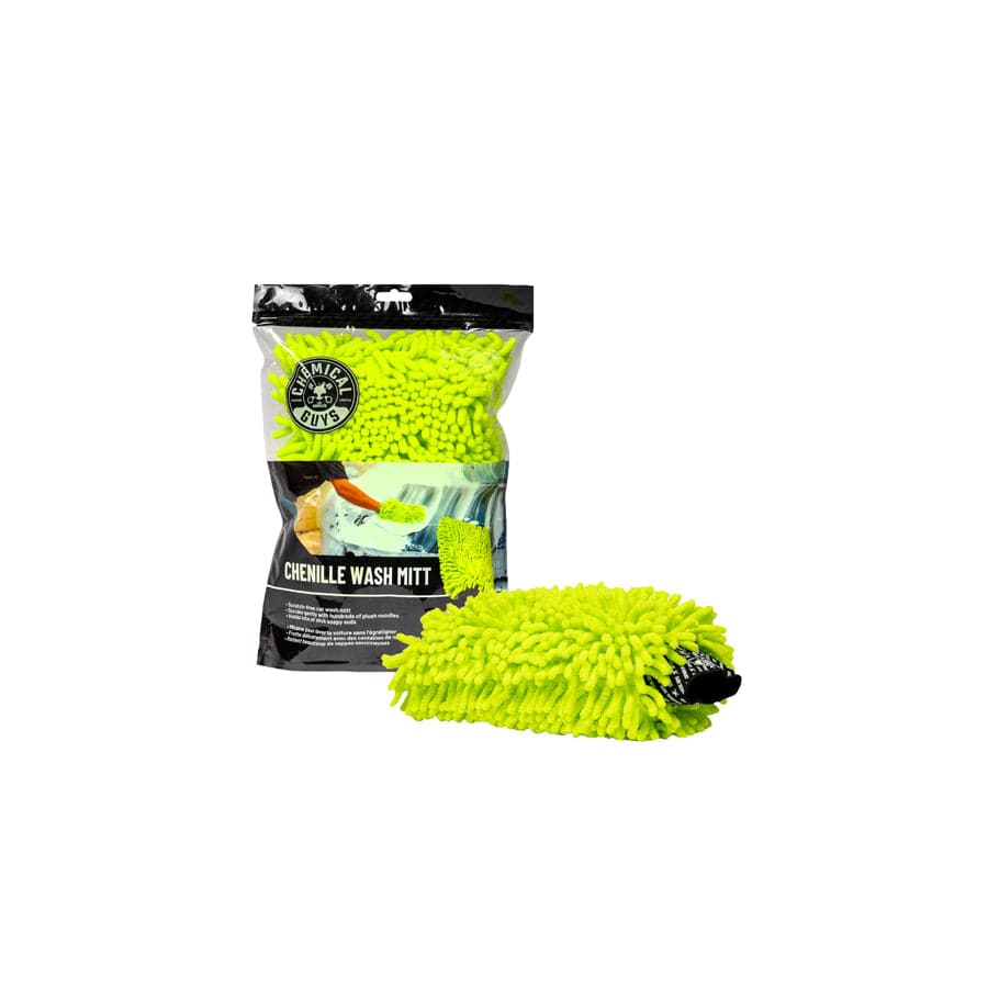 Chemical Guys Chenille Microfiber Car Wash Mitt Green | ML Performance UK Car Parts