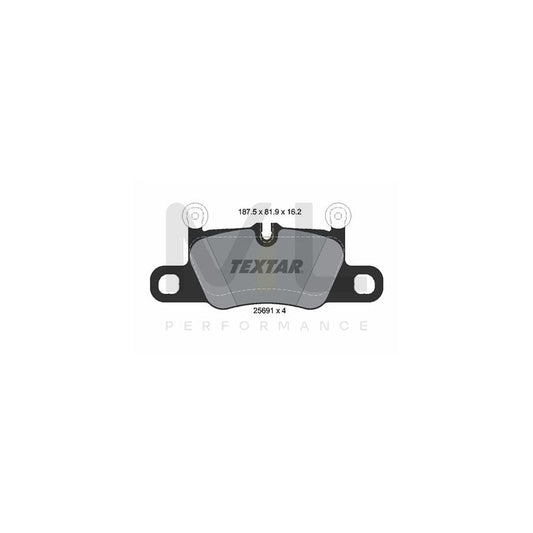 TEXTAR 2569101 Brake pad set prepared for wear indicator, with counterweights | ML Performance Car Parts