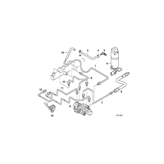 Genuine BMW 34511164195 E38 Support M12X1 (Inc. 750i & 750iL) | ML Performance UK