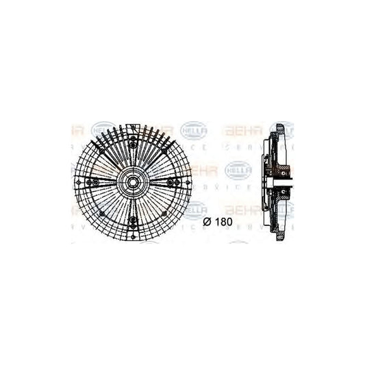 Hella 8MV 376 732-461 Fan Clutch