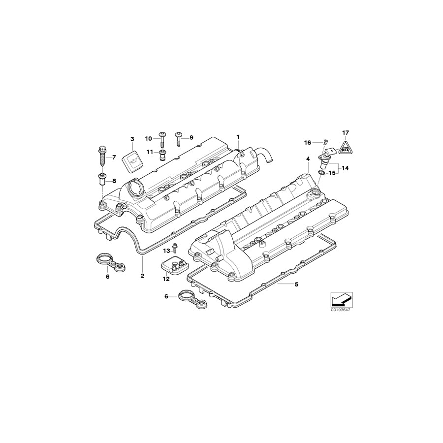 Genuine BMW 11147791360 E65 Bracket For Vacuum Hose Zyl. 1-4 (Inc. 740d) | ML Performance UK Car Parts