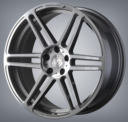 MANHART MHR9209035-GM-5112 SINGLE CONCAVE ONE RIM  GUNMETAL GRAY / DIAMOND POLISHED  20 INCH / 9.0×20 / LK 5×112