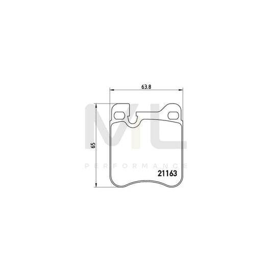 Brembo P 65 010 Brake Pad Set For Porsche 911 Prepared For Wear Indicator | ML Performance Car Parts