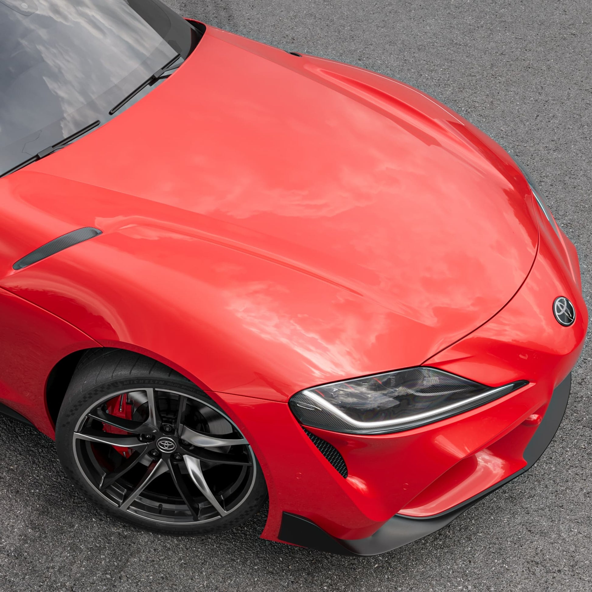 MANHART CARBON HOOD INSERTS FOR TOYOTA GR SUPRA