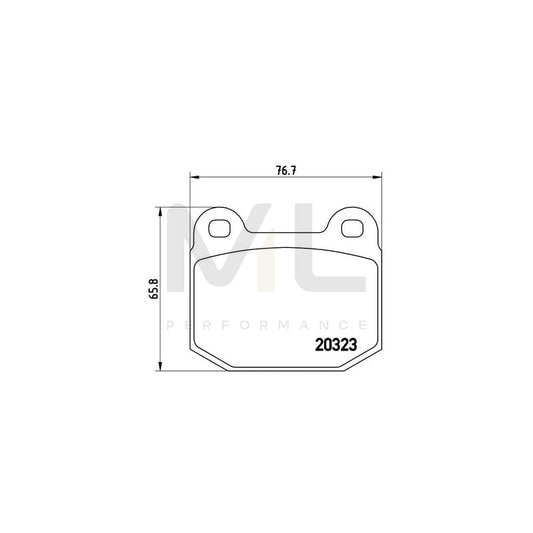 Brembo P 59 004 Brake Pad Set Excl. Wear Warning Contact | ML Performance Car Parts