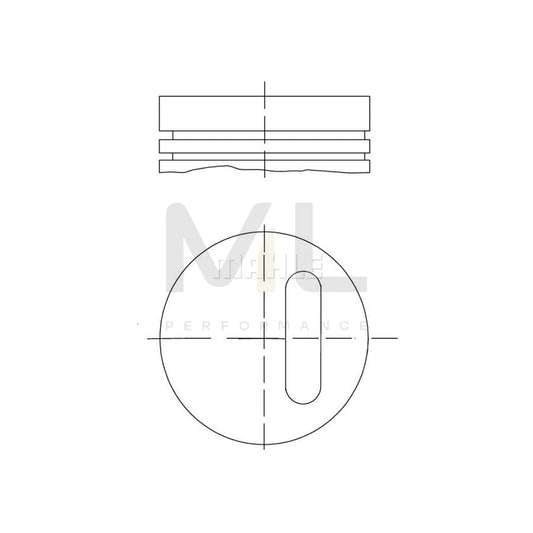 MAHLE ORIGINAL 021 01 00 Piston for RENAULT CLIO 75,81 mm, without cooling duct | ML Performance Car Parts