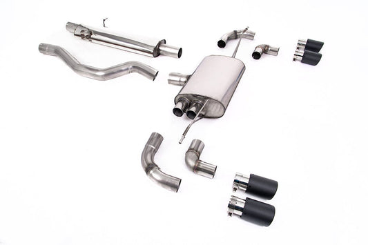 MillTek SSXLR104 Land Rover Defender OPF/GPF Back System with JET-90 Carbon Trims - ECE Approved