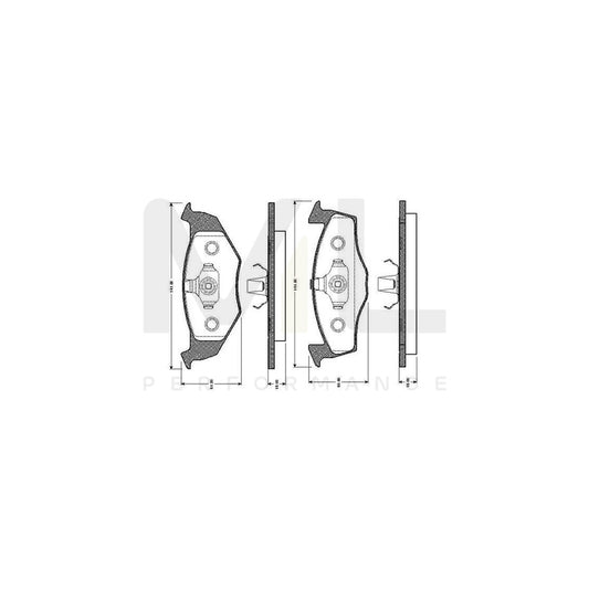 Bosch 0986Tb2301 Brake Pad Set Excl. Wear Warning Contact, With Accessories  | ML Performance Car Parts