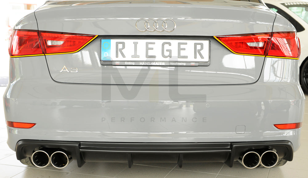 Rieger 00056808 Audi 8V A3 Rear Diffuser 5 | ML Performance UK Car Parts