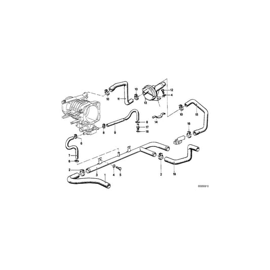 Genuine BMW 11611271603 E24 E23 E12 Hose (Inc. 728i, 535i & 635CSi) | ML Performance UK Car Parts