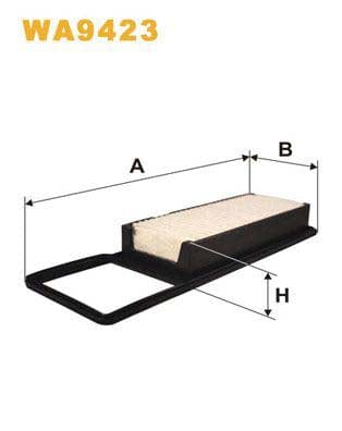 WIX Filters WA9423 Air Filter For Honda Jazz Hatchback (Gd, Ge3, Ge2)