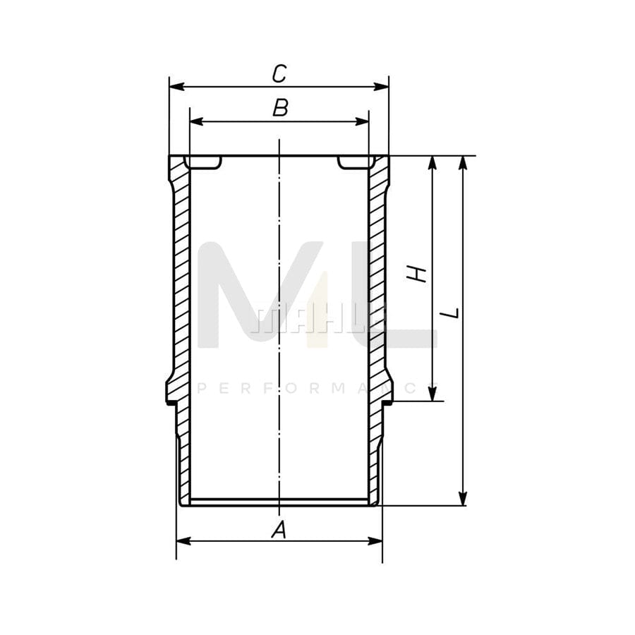 MAHLE ORIGINAL 021 WN 29 01 Cylinder Sleeve 86,0mm | ML Performance Car Parts