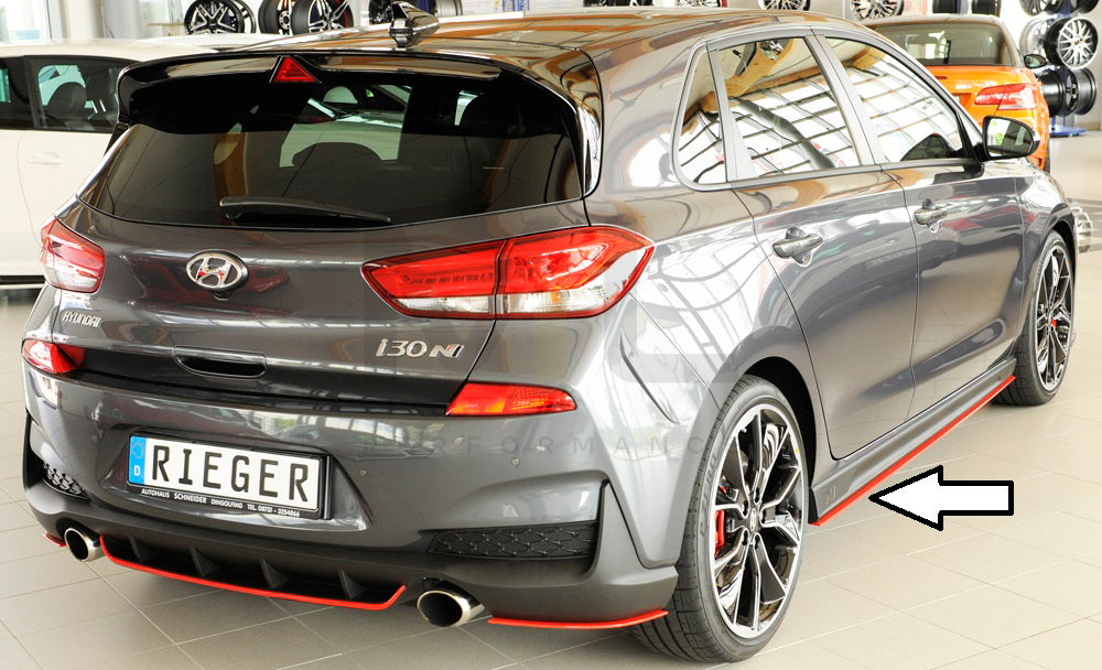 Rieger 00076001 Hyundai Side Skirt Splitter (i30 N-Performance & i30 N) 7 | ML Performance UK Car Parts