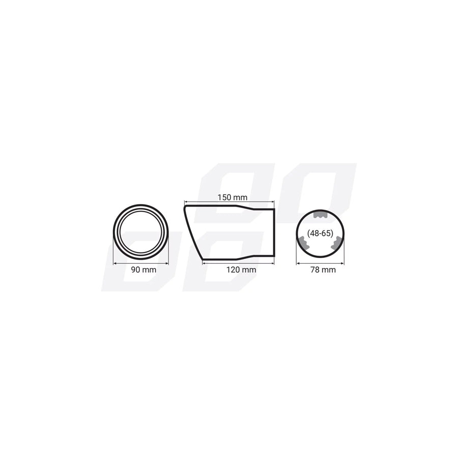 Amio Mt 007 01307 Exhaust Tip