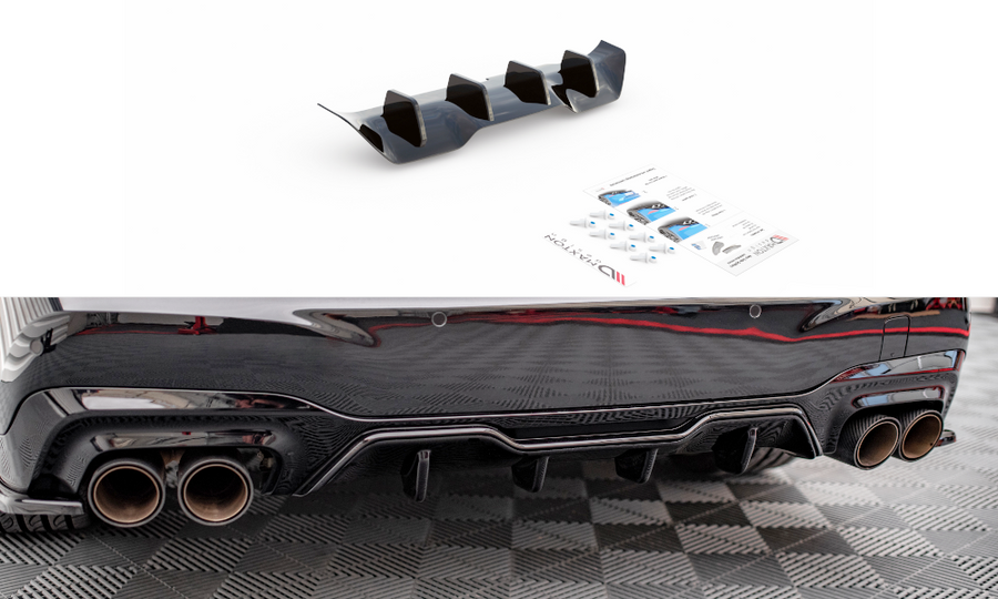 Maxton Design BM-2-44-M-RS1T Rear Valance BMW Series 2 M235i Gran Coupe F44 | ML Performance UK Car Parts