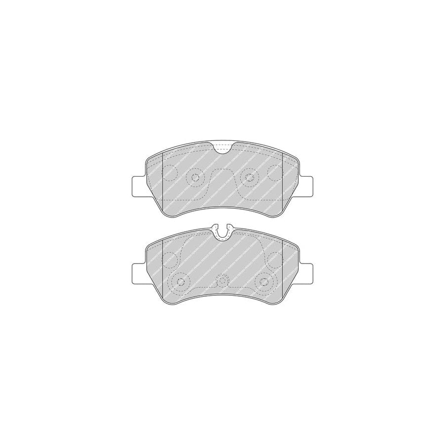 Ferodo Fvr5076 Brake Pad Set For Ford Transit Incl Wear Warning Contact With Accessories