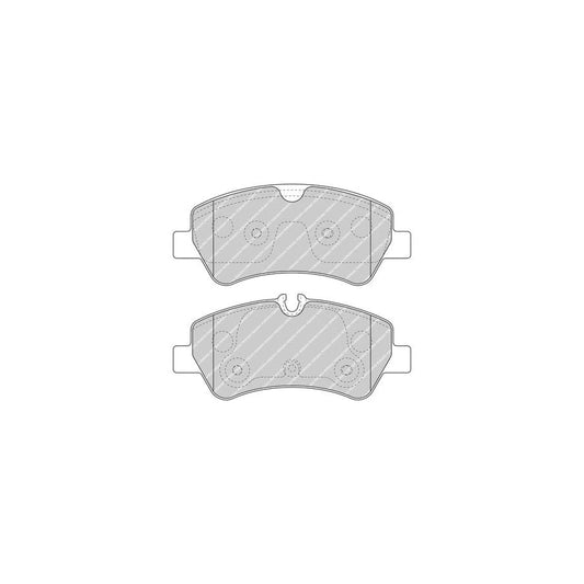 Ferodo Fvr5076 Brake Pad Set For Ford Transit Incl Wear Warning Contact With Accessories