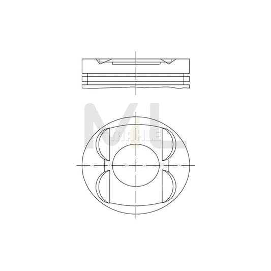 MAHLE ORIGINAL 001 14 00 Piston 89,9 mm | ML Performance Car Parts