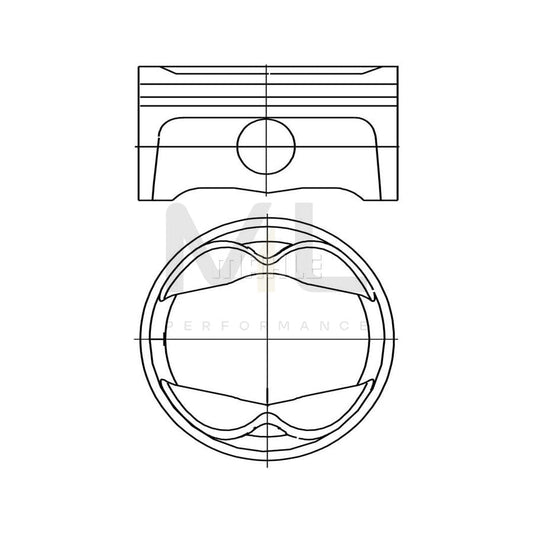 MAHLE ORIGINAL 503 PI 00102 000 Piston for PORSCHE 911 96,0 mm, without cooling duct | ML Performance Car Parts