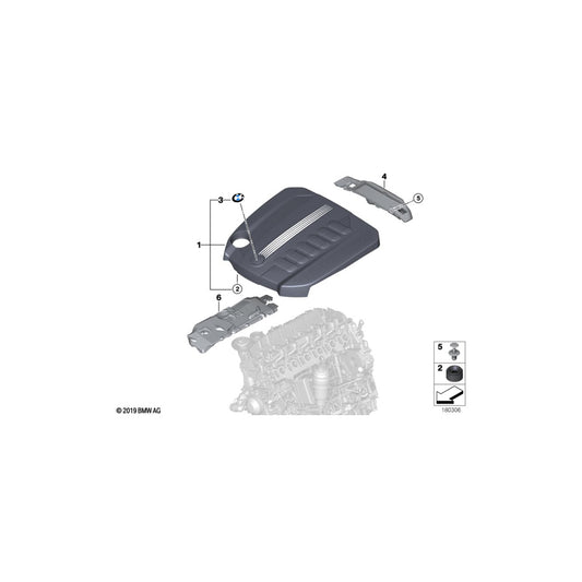 Genuine BMW 11147800575 F10 F02 F01 Cover, Acoustic (Inc. 730Ld, 530d & 730d) | ML Performance UK Car Parts