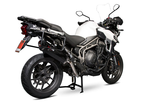 Scorpion RTR80CEO Triumph Tiger 1200 Explorer Serket Parallel Slip-On - Carbon Fibre Sleeve | ML Performance UK UK