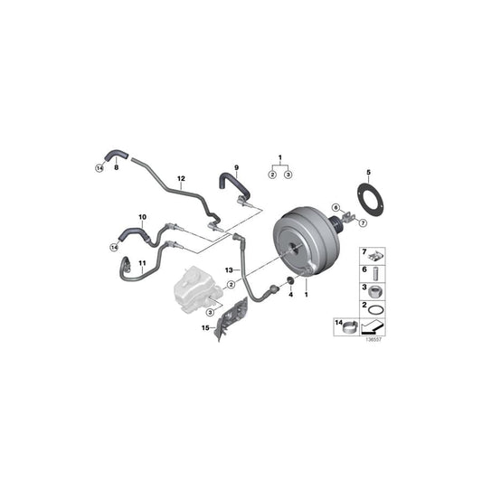 Genuine BMW 11667549507 E82 E93 E91 Hose (Inc. 118i, 120i & 318i) | ML Performance UK Car Parts