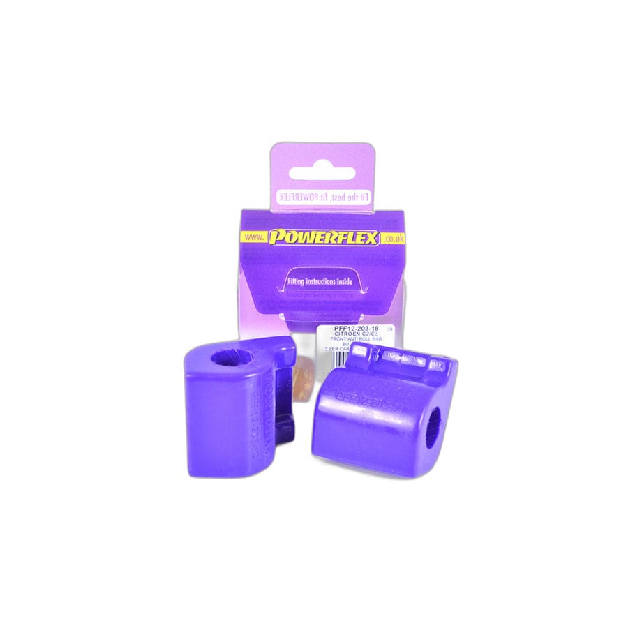 Powerflex PFF12-203-18 Citroen Front Anti Roll Bar Bush 18mm (Inc. C3 & C2) | ML Performance UK Car Parts