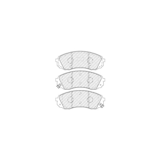 Ferodo Fvr5115 Brake Pad Set With Acoustic Wear Warning With Accessories