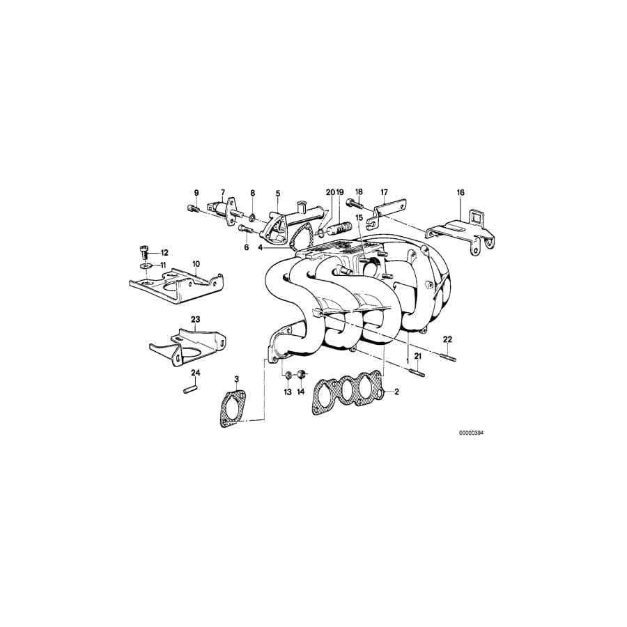 Genuine BMW 11611289210 E34 E30 Roadster Intake Manifold (Inc. 325ix, 525i & Z1) | ML Performance UK Car Parts