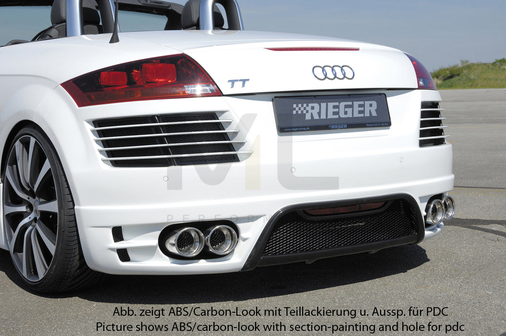 Rieger 00099051 Audi 8J TT Rear Bumper 2 | ML Performance UK Car Parts