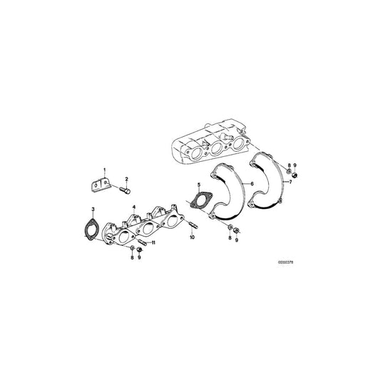 Genuine BMW 11611256418 E24 E23 E12 Intake Manifold ZYL.4-6 (Inc. 628CSi, 733i & 528i) | ML Performance UK Car Parts