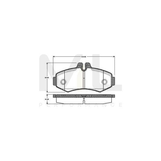 Bosch 0986Tb2045 Brake Pad Set Excl. Wear Warning Contact  | ML Performance Car Parts