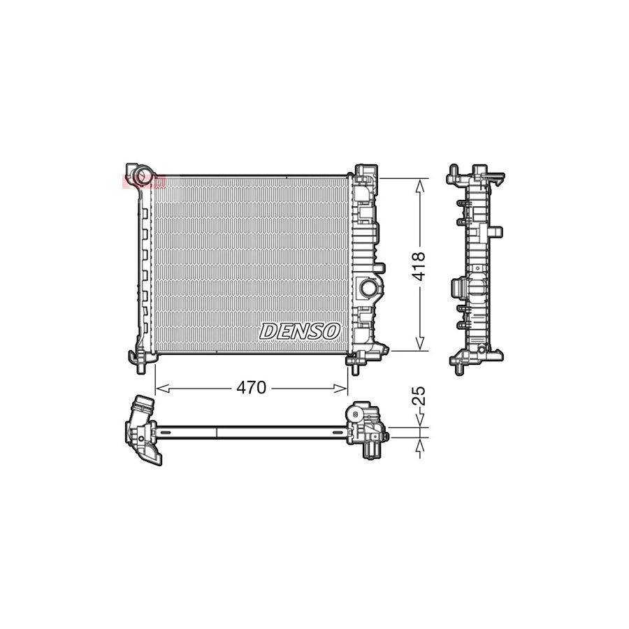 Denso DRM20115 Drm20115 Engine Radiator For Opel Meriva B (S10) | ML Performance UK