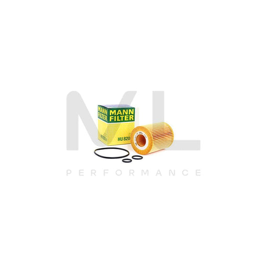 MANN-FILTER HU 820 x Oil Filter with seal, Filter Insert | ML Performance Car Parts