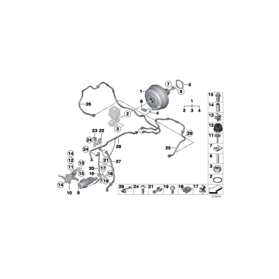 Genuine BMW 11667598018 F01 F02 F10 Vacuum Pipe (Inc. Hybrid 7, Hybrid 7L & Hybrid 5) | ML Performance UK Car Parts