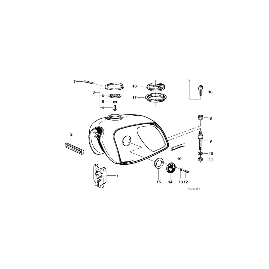 Genuine BMW 16111232348 Lockable Filler Cap (Inc. R75/6, R90/6 & R50/5) | ML Performance UK Car Parts
