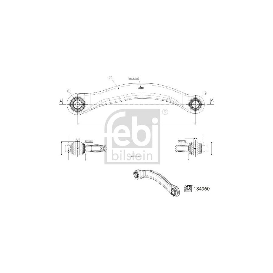 Febi Bilstein 184960 Suspension Arm