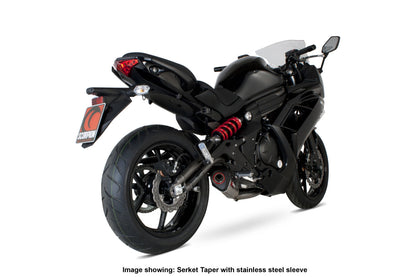 Scorpion RKA90SYSTEO Kawasaki ER6 F/N Serket Taper Full System - Titanium Sleeve | ML Performance UK UK